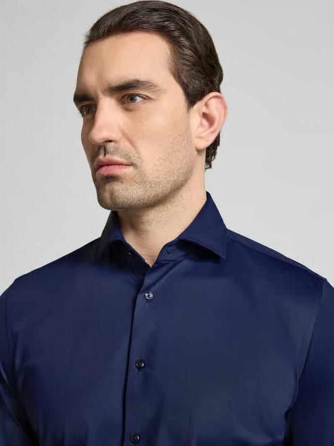 Seidensticker Slim fit zakelijk overhemd met haaikraag - Foto 2
