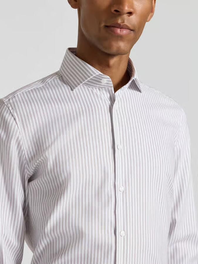 Seidensticker slim fit zakelijk overhemd van 100% katoen model 'Spread Kent' - Foto 2