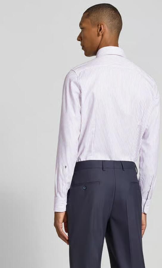 Seidensticker slim fit zakelijk overhemd van 100% katoen model 'Spread Kent' - Foto 2