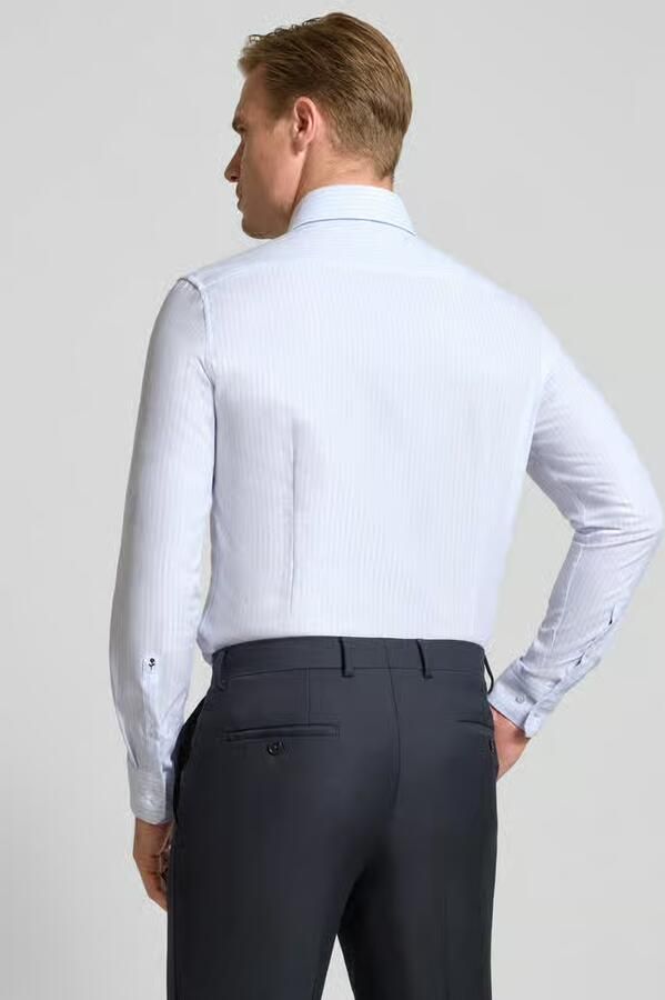 Seidensticker slim fit zakelijk overhemd van 100% katoen model 'Spread Kent' - Foto 2