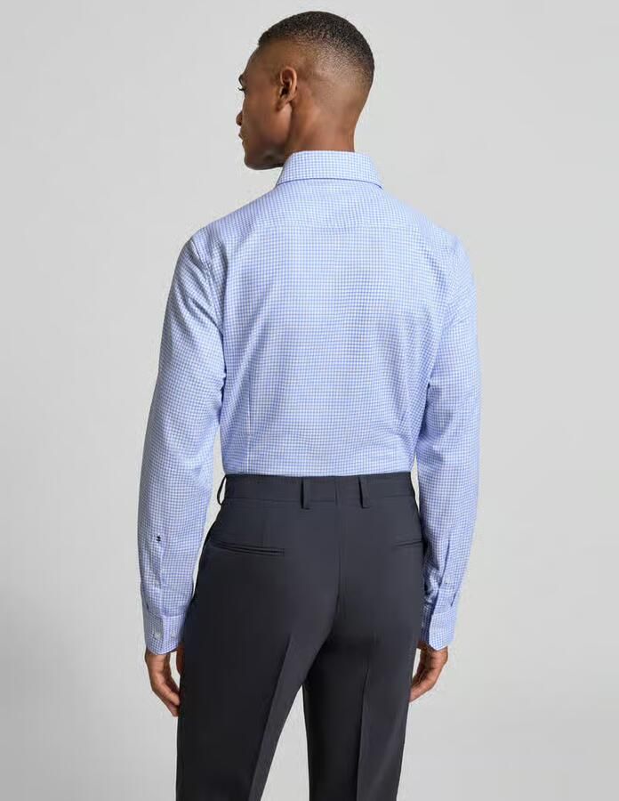 Seidensticker Slim fit zakelijk overhemd van katoen met button-downkraag