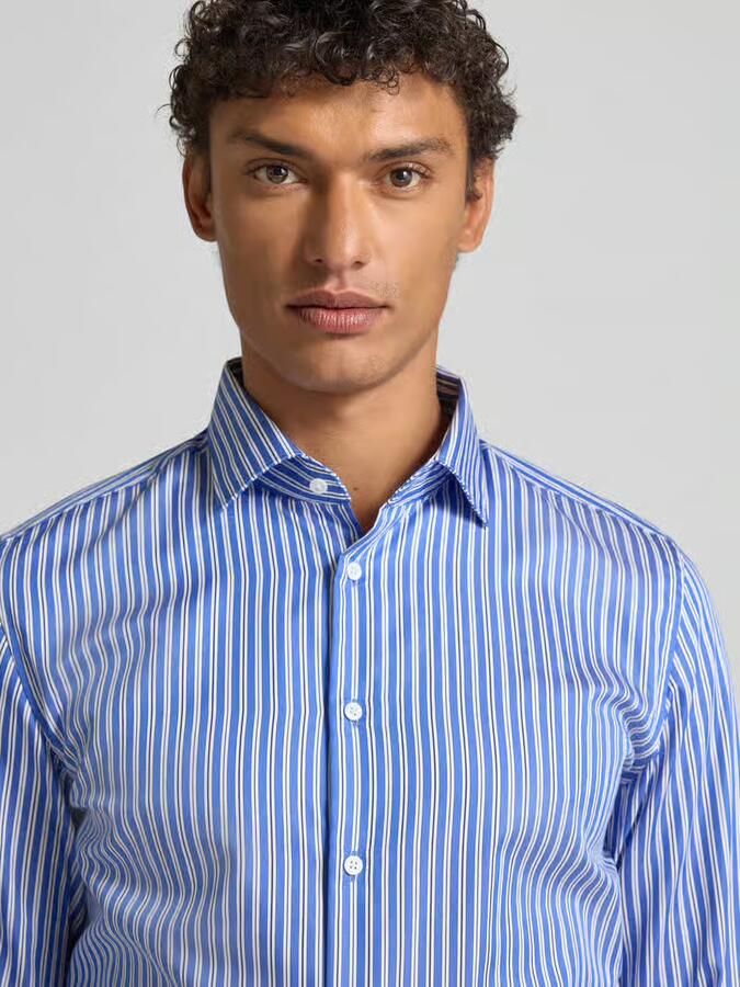 Seidensticker Slim fit zakelijk overhemd van katoen met kentkraag - Foto 2