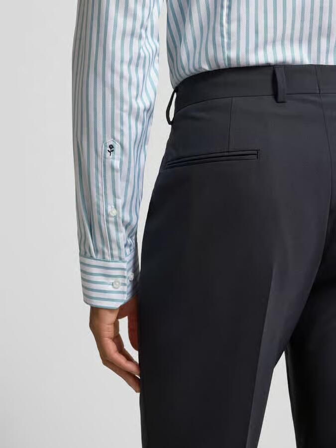 Seidensticker Slim fit zakelijk overhemd van katoen met kentkraag - Foto 2