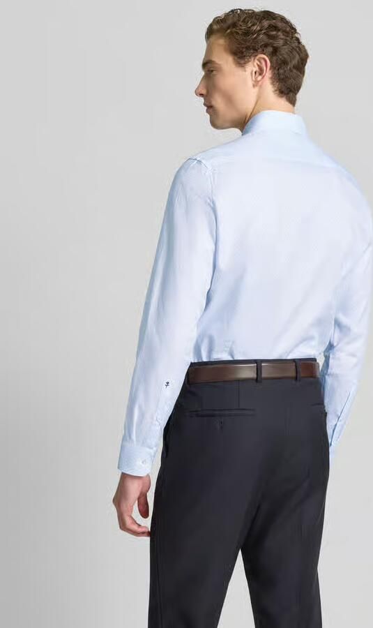 Seidensticker Slim fit zakelijk overhemd van katoen met kentkraag