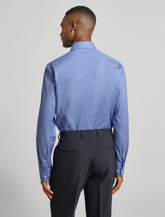 Seidensticker Slim fit zakelijk overhemd van katoen met kentkraag