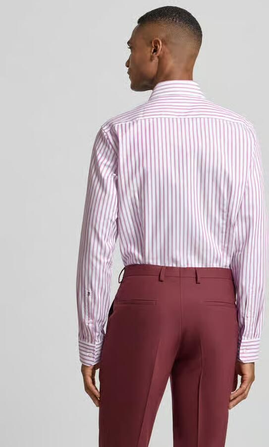Seidensticker Slim fit zakelijk overhemd van katoen met kentkraag - Foto 6