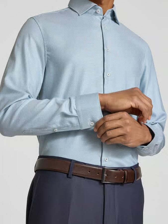 Seidensticker Slim fit zakelijk overhemd van pure katoen model 'New Kent Patch' - Foto 2