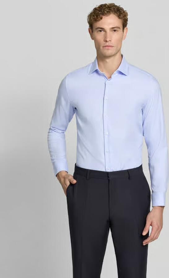 Seidensticker Slim fit zakelijk overhemd van pure katoen model 'New Kent Patch' - Foto 3