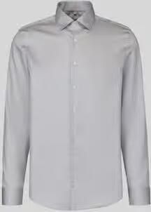 Seidensticker Slim fit zakelijk overhemd met kentkraag model 'New Kent'