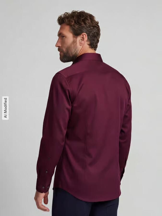Seidensticker slim fit zakelijk overhemd van puur katoen - Foto 2