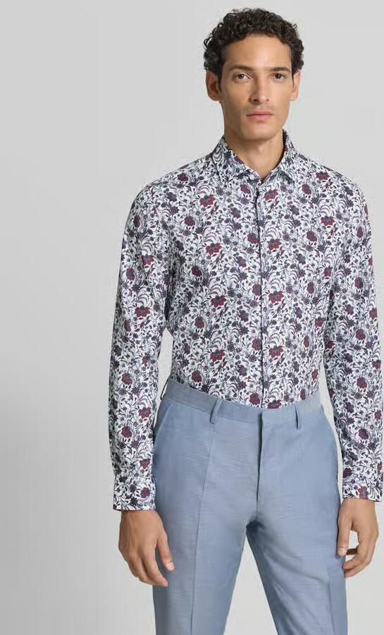 Seidensticker slim fit zakelijk overhemd van puur katoen - Foto 3