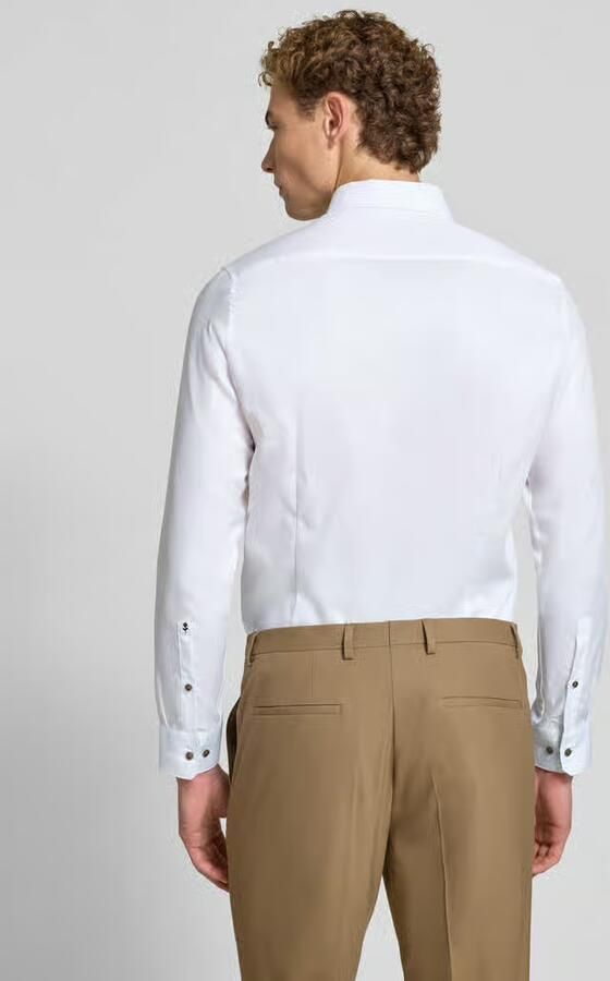 Seidensticker Slim fit zakelijk overhemd van puur katoen - Foto 2