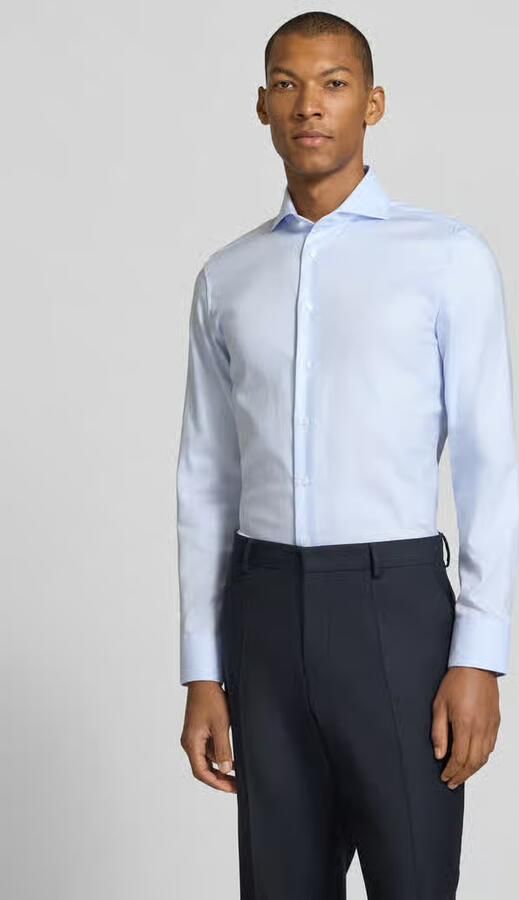 Seidensticker Slim fit zakelijk overhemd van puur katoen - Foto 3
