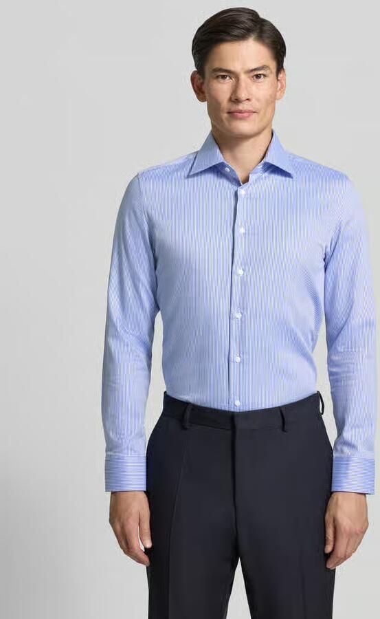 Seidensticker Slim fit zakelijk overhemd van puur katoen - Foto 2