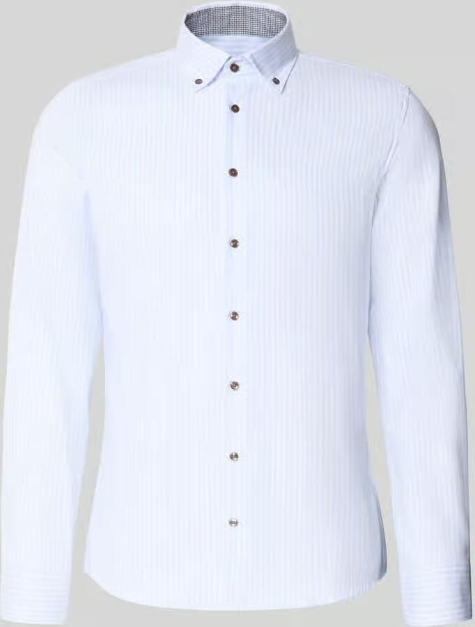 Seidensticker Slim fit zakelijk overhemd van puur katoen model 'New BD'