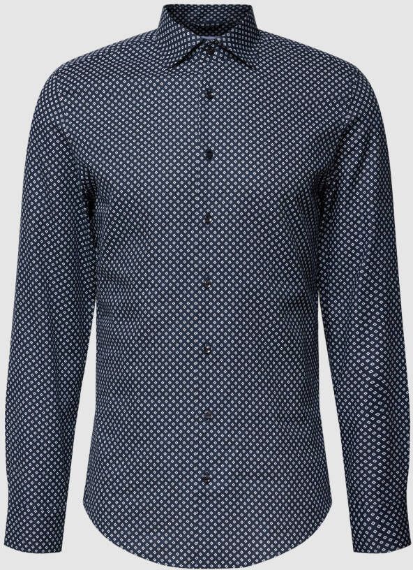 Seidensticker Slim fit zakelijk overhemd met all-over motief model 'New Kent'
