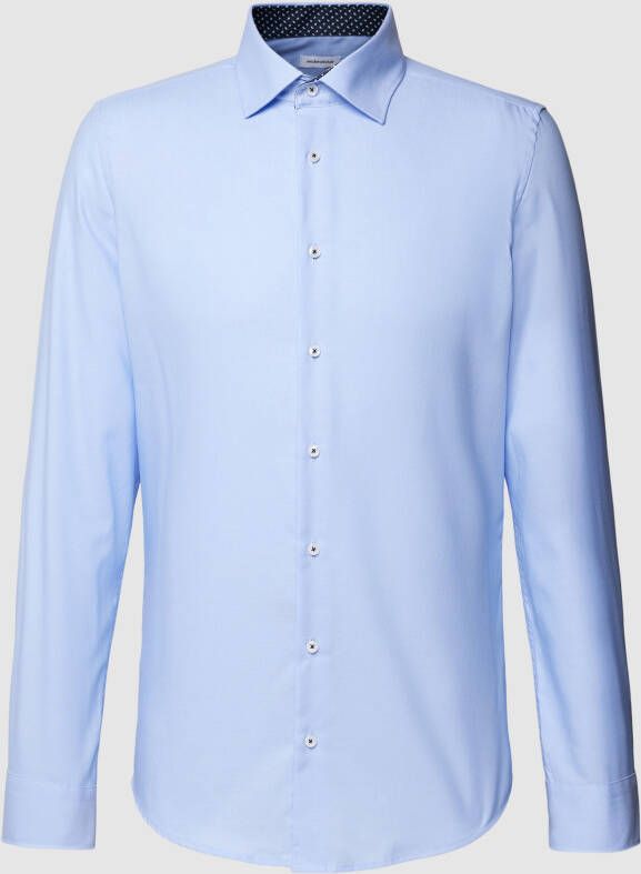 Seidensticker Shirt met lange mouwen en logoprint model 'Linked'