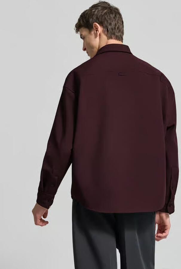 SEIDENSTICKER STUDIO Oversized overhemdjack met kentkraag model 'STUDIO'