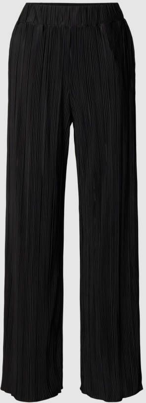 Selected Femme Regular fit wijde broek in plissélook model 'FELLIE'