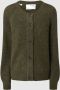SELECTED FEMME Dames Truien & Vesten Slflulu Ls Knit Short Cardigan Donkergroen - Thumbnail 1