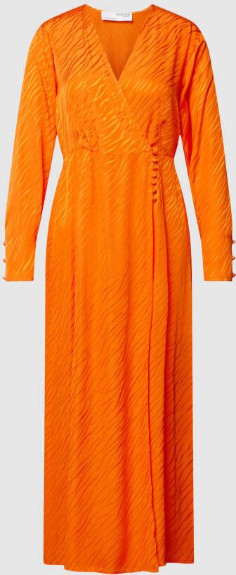 Selected Femme Maxi-jurk met viscose in wikkellook