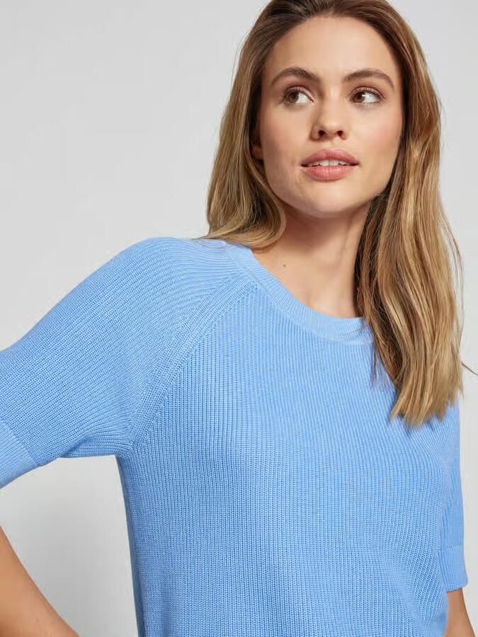 Selected Femme Gebreid shirt met ronde hals model 'SLFELINNA' - Foto 2