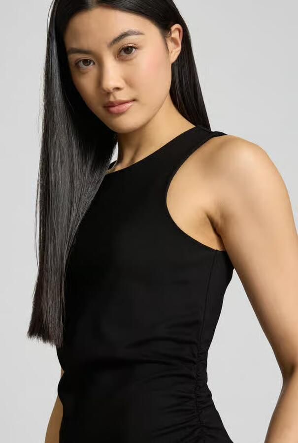 Selected Femme Midi-jurk met ronde hals model 'IRA' - Foto 2
