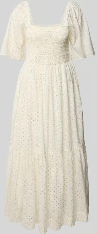 Selected Femme Midi-jurk met smokdetails model 'DORA'