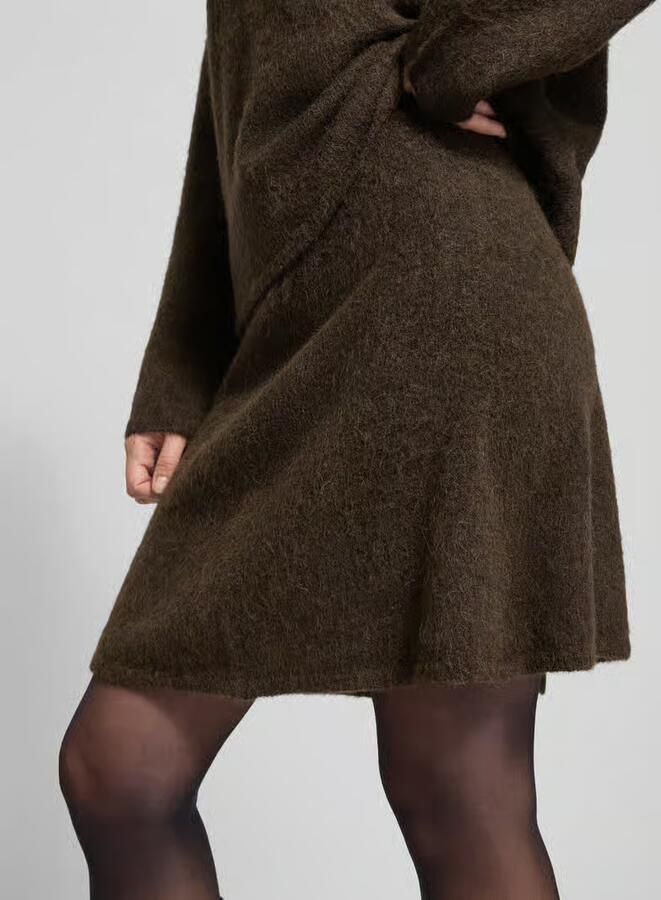 Selected Femme Minirok van wolmix met alpaca model 'LULU' - Foto 2