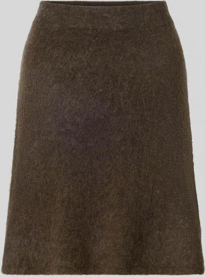 Selected Femme Minirok van wolmix met alpaca model 'LULU'