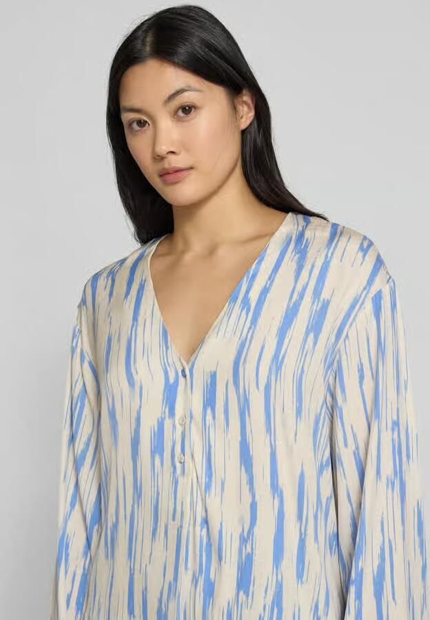 Selected Femme Regular fit blouse van viscose met V-hals model 'BAELA' - Foto 2