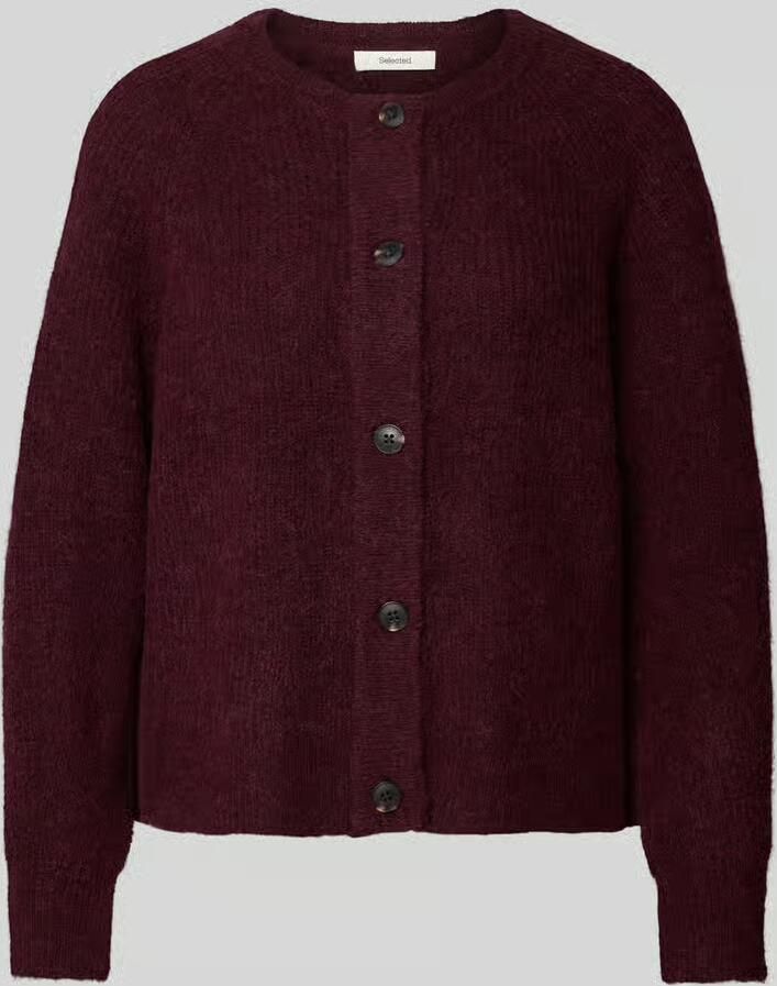 SELECTED FEMME Dames Truien & Vesten Slflulu Ls Knit Short Cardigan Bordeaux - Foto 7