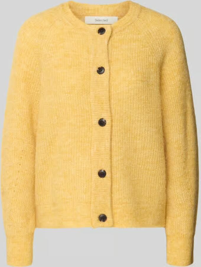 Selected Femme Regular fit gebreid jack van wolmix met alpaca model 'LULU'