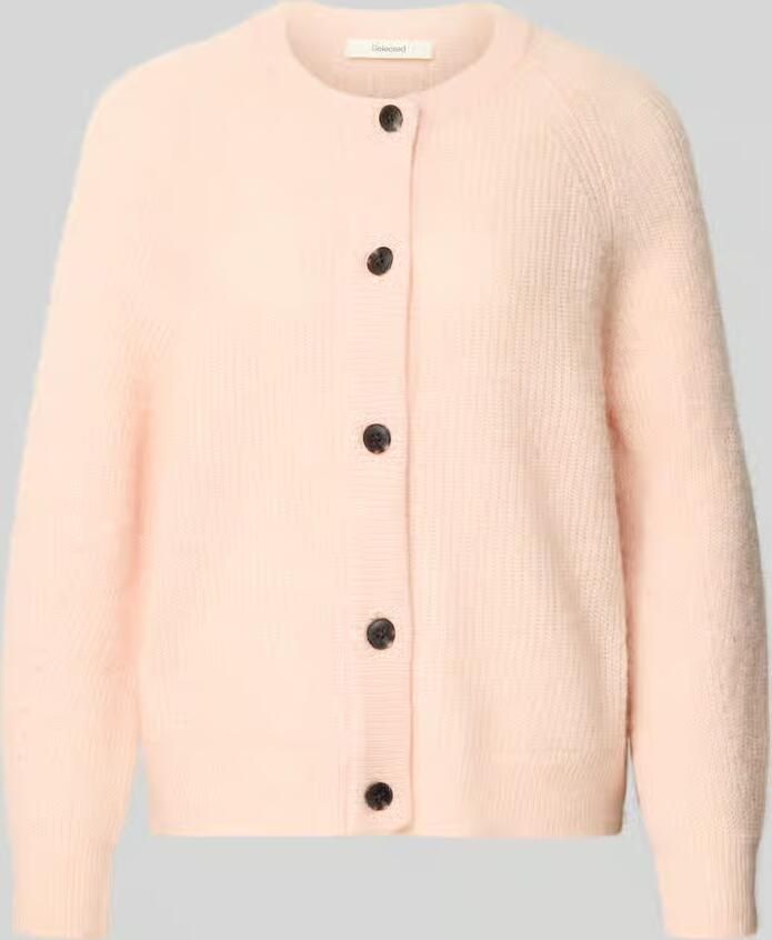 Selected Femme Regular fit gebreid jack van wolmix met alpaca model 'LULU'