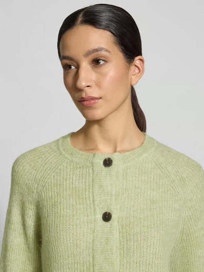Selected Femme Regular fit gebreid jack van wolmix met alpaca model 'LULU' - Foto 2