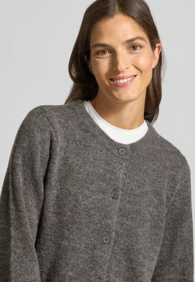 Selected Femme Regular fit gebreid jack van wolmix model 'LULU' - Foto 2