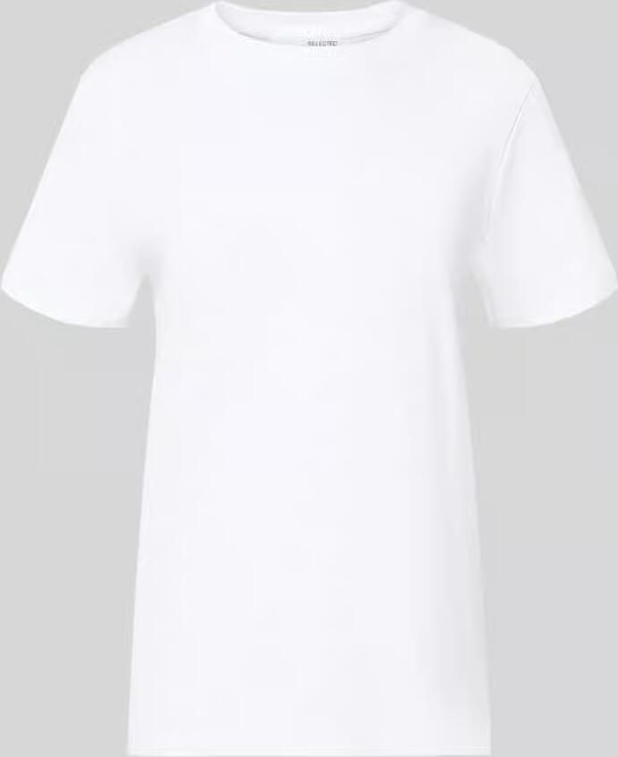 SELECTED FEMME Dames Tops & T-shirts Slfmy Perfect Ss Tee Box Cut B Noos Wit - Foto 11