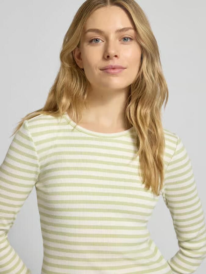 Selected Femme Slim fit shirt met lange mouwen van biologische katoenmix model 'ANNA' - Foto 2