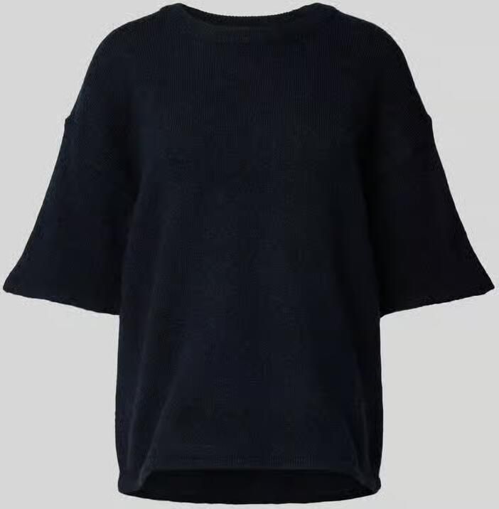 Selected Femme Wollen shirt met ronde hals model 'MALINE-LILIANA'