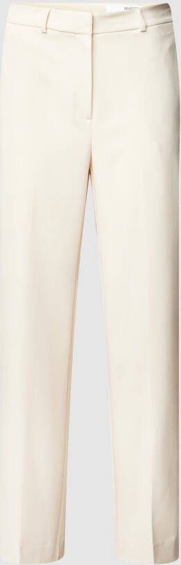Selected Femme Stoffen broek met persplooien model 'NEW MYLA'