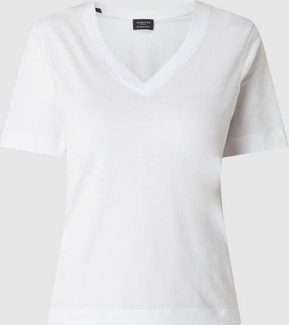Selected Femme T-shirt van biologisch katoen model 'Standard'