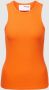SELECTED FEMME Dames Tops & T-shirts Slfanna O-neck Tank Top Oranje - Thumbnail 2
