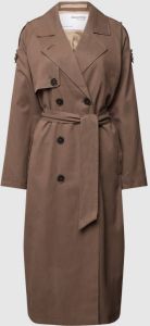 Selected Femme Trenchcoat met dubbele knoopsluiting model 'NEW BREN'