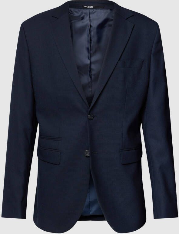 Selected Homme Blauw single-breasted jas voor mannen Blue Heren