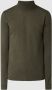 SELECTED HOMME Heren Truien & Vesten Town Merino Coolmax Knit Roll B Groen - Thumbnail 2