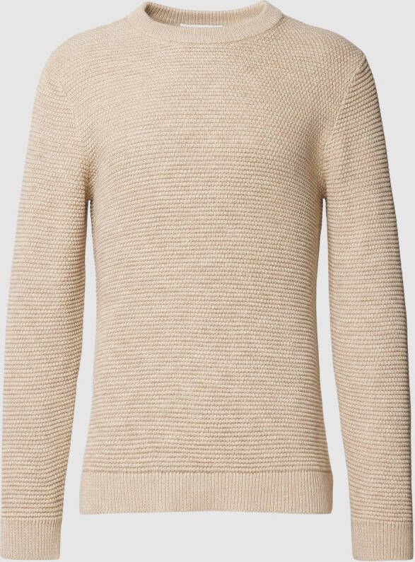 Selected Homme Gebreide pullover met structuurmotief