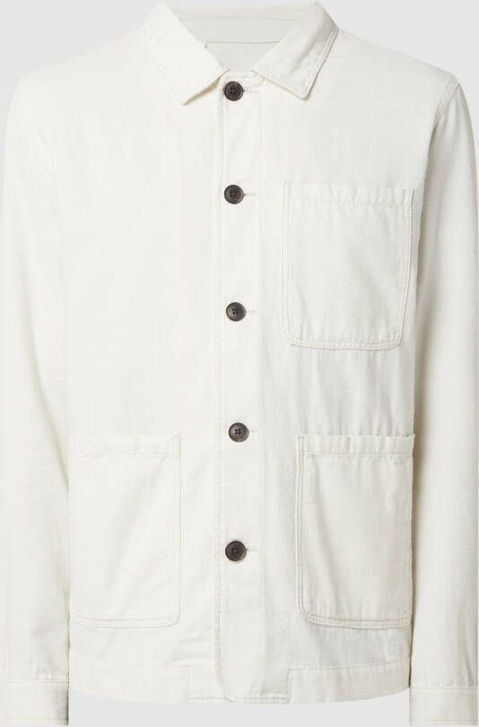 Selected Homme Overhemdjack van biologisch katoen model 'Molton'