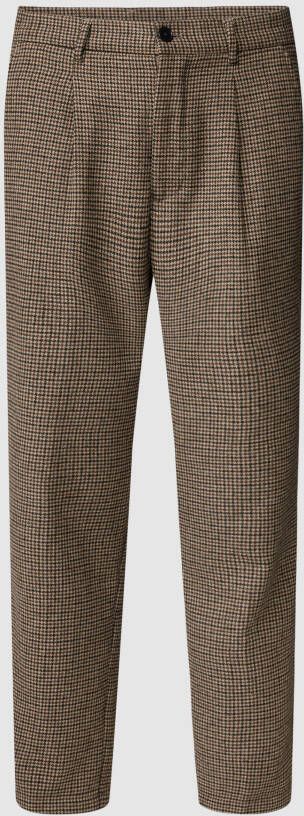 Selected Homme Pantalon met pied-de-poule-motief model 'REG-TROY TRS'
