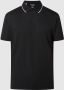 SELECTED HOMME Heren Polo's & T-shirts Slhleroy Coolmax Ss Polo B Zwart - Thumbnail 3