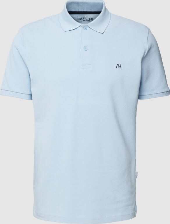 Selected Homme Poloshirt met logostitching